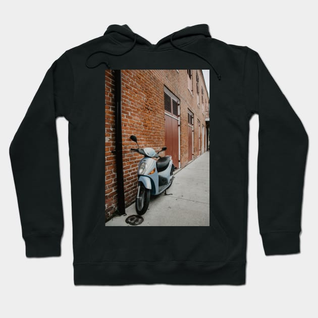 Motorcycle in the French Quarter Hoodie by LindsayVaughn